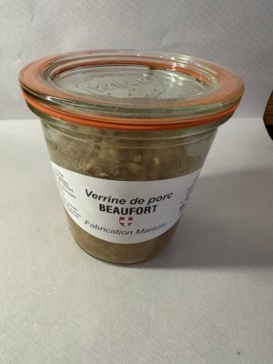 Verrine de porc Beaufort