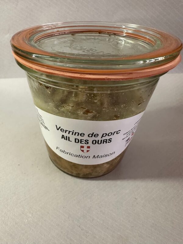 Verrine de porc Ail des Ours