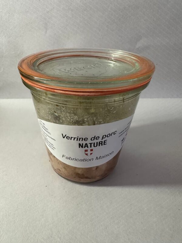 Verrine de porc Nature