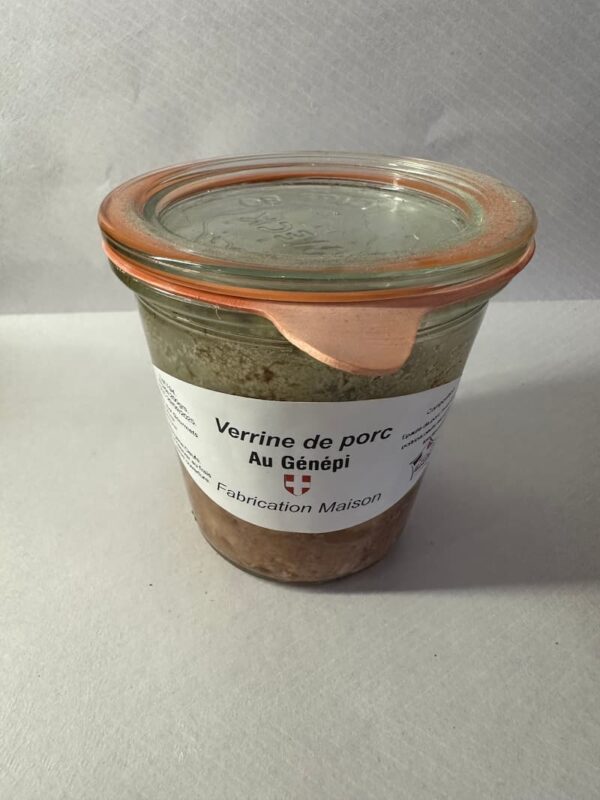 Verrine de porc au Génépi