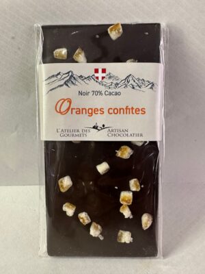 Chocolat orange confites